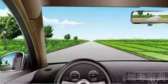 如图所示，驾驶机动车经过这种道路时，如果前方没有其他交通参与者，可在道路上随意通行。