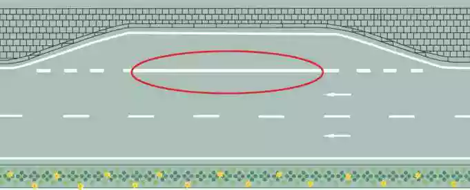 红色圆圈内标线含义是什么？