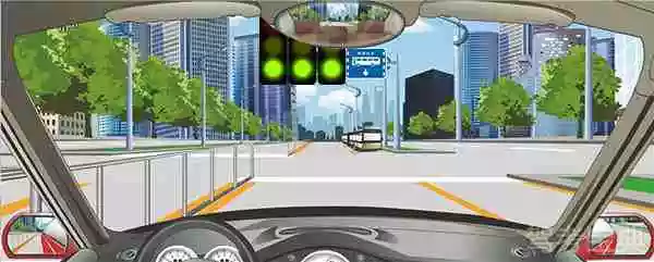 前方标志表示除大客车以外的其他车辆不准进入右侧车道行驶。